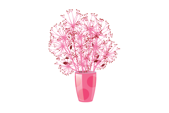 Beautiful Flowers in Pots-02 Graphics and Illustrations Review