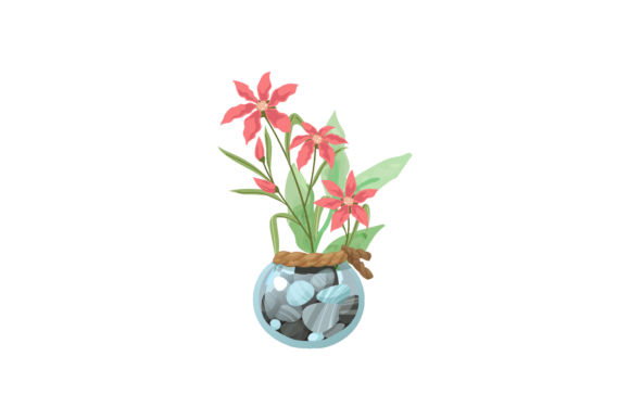 Flowers Bouquet Pot Embroidery Review