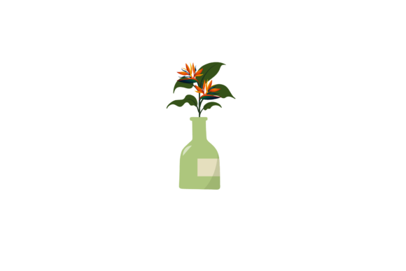 Flowers Creative Potted Plants Graphics and Illustrations Review