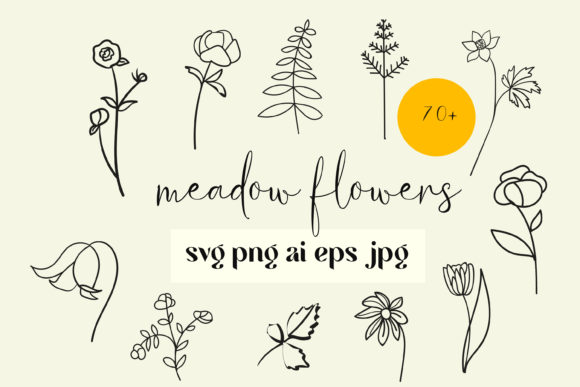 Flowers Svg Bundle: Wildflowers Graphics & Illustrations Review