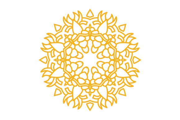 Mandala Flowers Bloom Svg Graphics for Illustrations