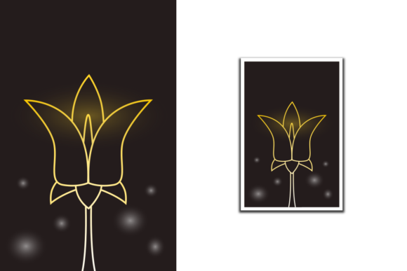 Minimalist Flowers Line Wall Art Design for Graphics