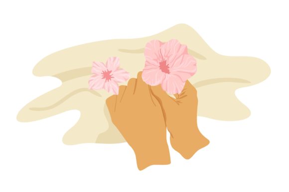Pink Flowers at the Beach Illustration: A Crafter's Review
