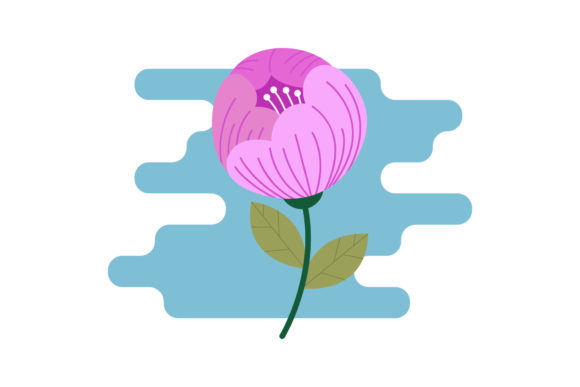 Purple Flowers Vectors Icon Graphics and Illustrations Review