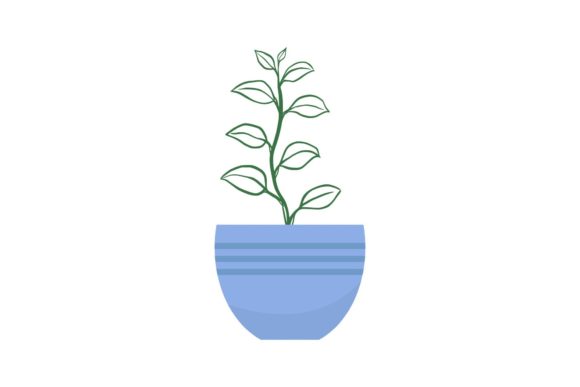 Spring Flowers in Pots: Fresh Graphics for Editorial Illustrations