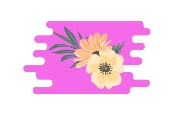 Two Flowers Beauty Icons Graphics and Illustrations Review
